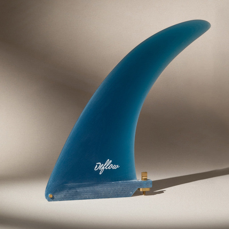 Deflow midhull 8.5" longboard fin - blue