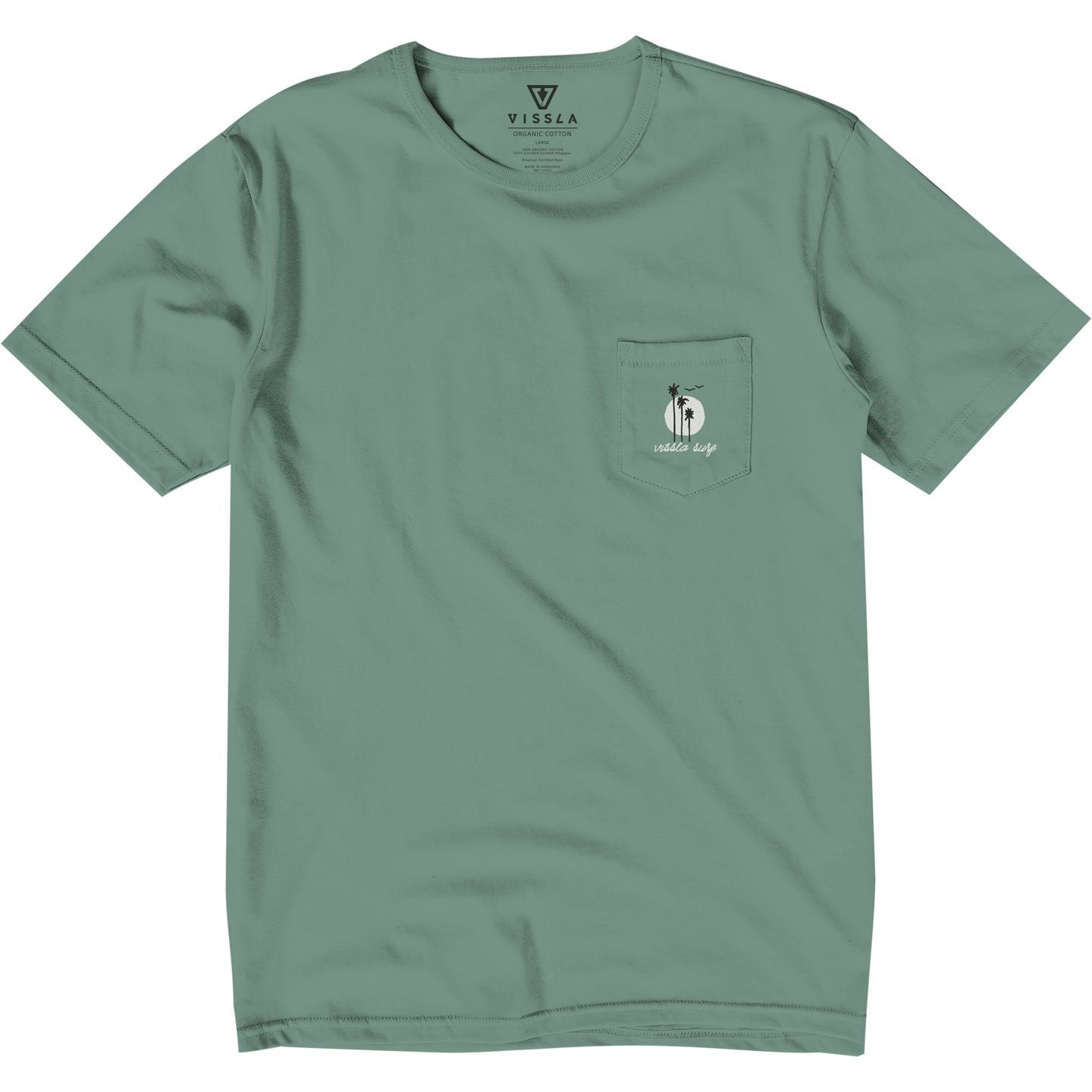 Vissla Out Front Organic PKT Tee - Jade