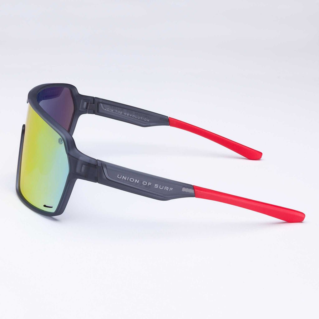 RESCUE - Wrap Around Eyewear For Sports - Red Mirror