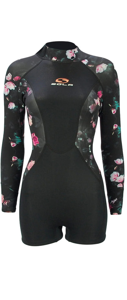 SOLA IGNITE 3/2 SPRING SUIT WOMENS Black/Floral