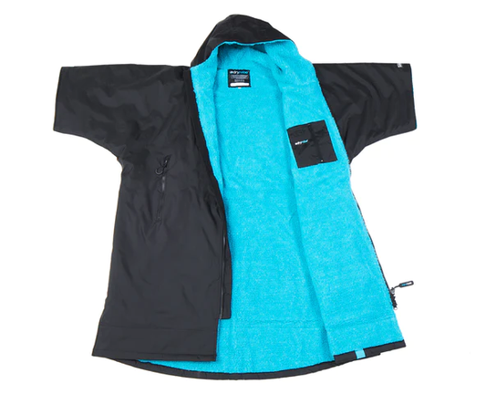 Dryrobe Advanced Short Sleeve - Black Blue