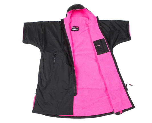 Dryrobe Advanced Short Sleeve - Black Pink