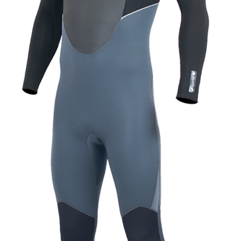 Alder Mens Stealth 3/2 GBS Full Suit - Black / Grey