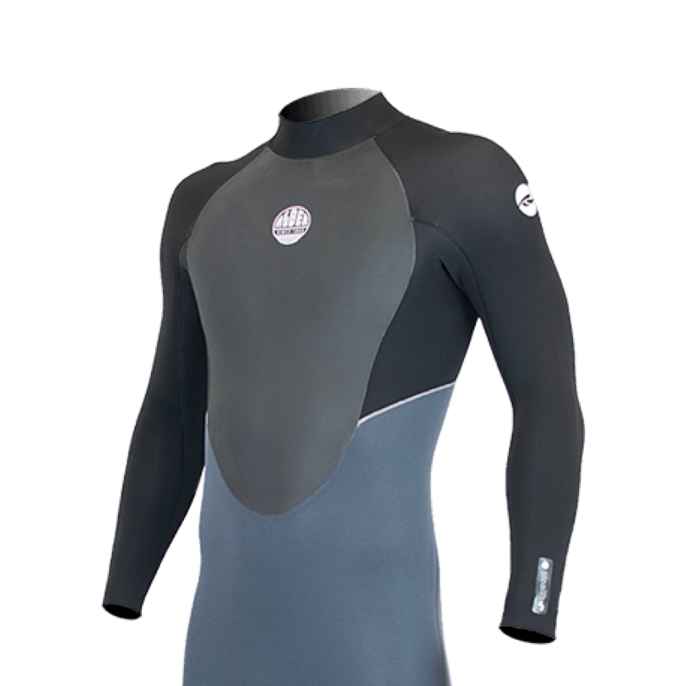 Alder Mens Stealth 3/2 GBS Full Suit - Black / Grey