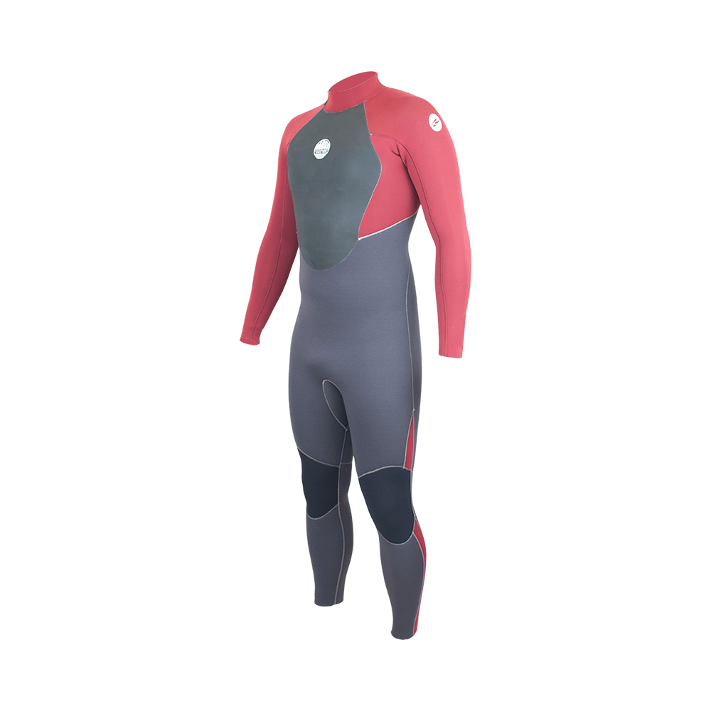 Alder Mens Stealth 3/2 GBS Full Suit - Red / Grey