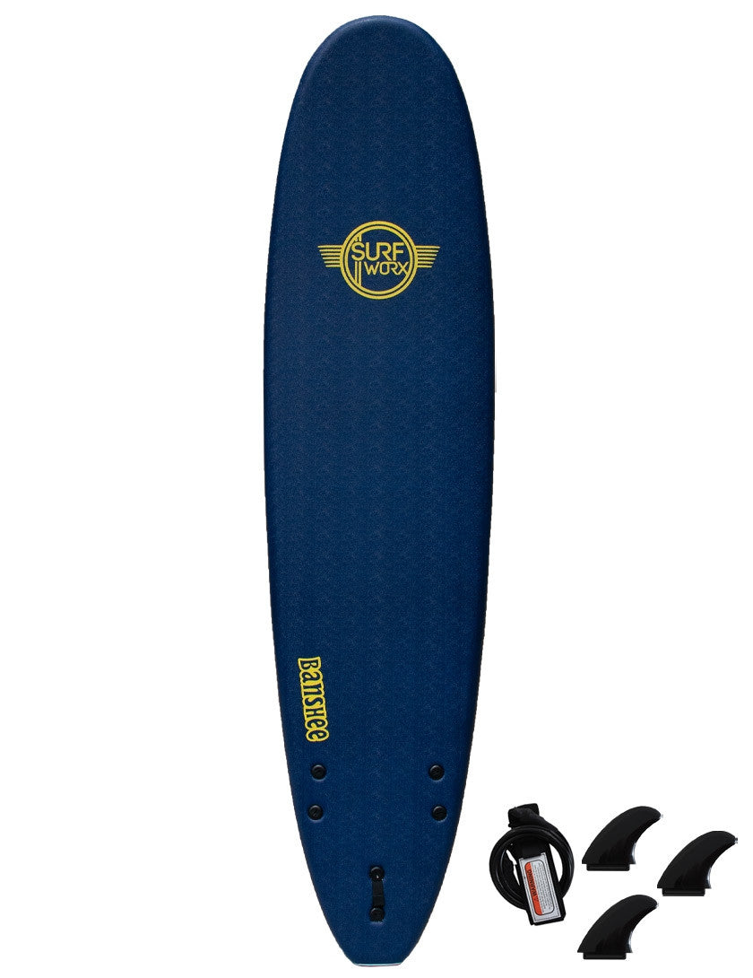 Surfworx Banshee Mini Mal soft surfboard 7ft 6