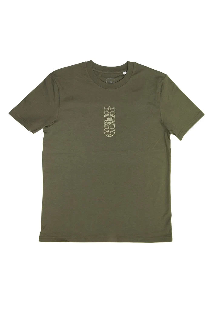 Tiki Two Faced T-Shirt Khaki