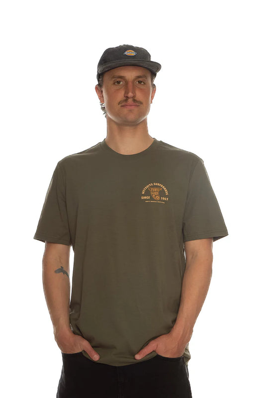 Tiki Fin T-Shirt Khaki