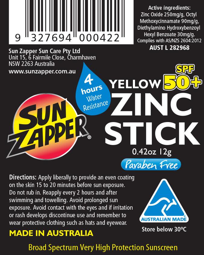 Sun zapper yellow zink stick 12g