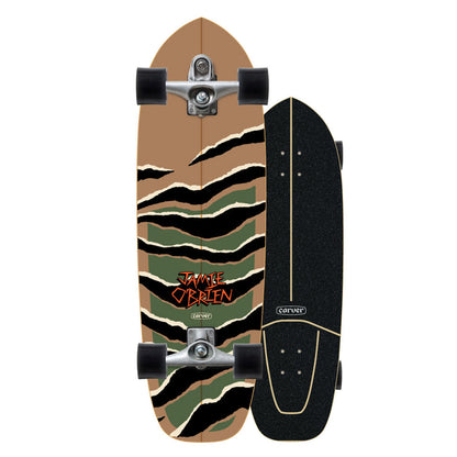 Carver Skateboards - 33.5" JOB Camo Tiger - C7 Complete Surfskate