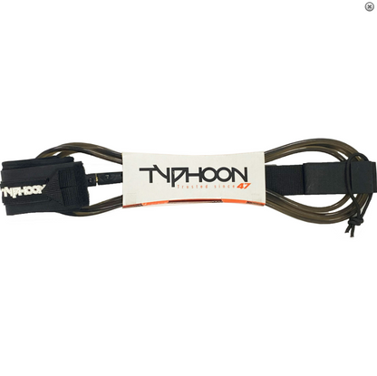 Typhoon 6ft Surfboard Leash - Black